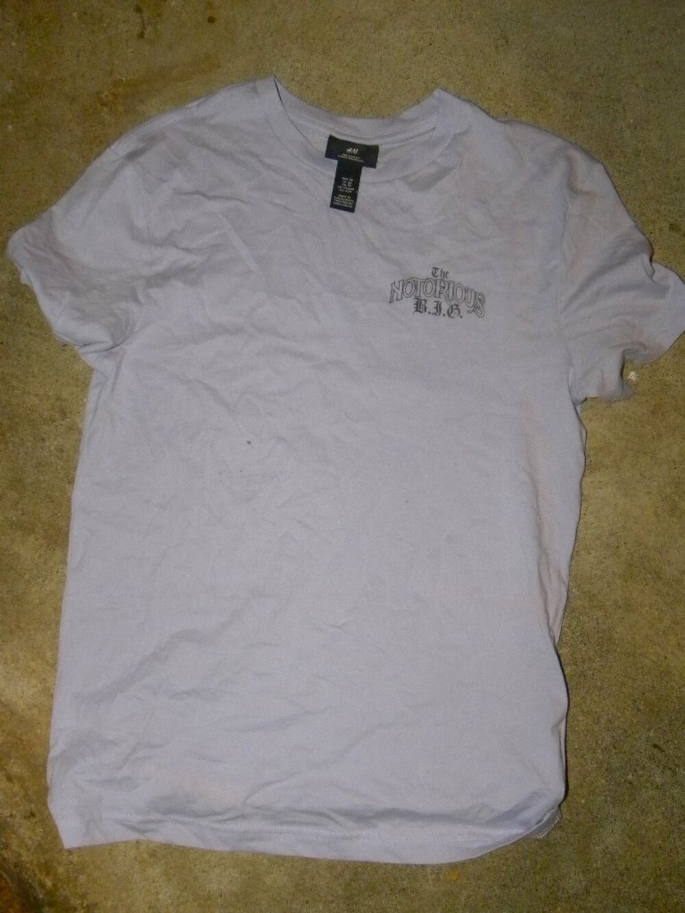 Adult Size X-Small - "The Notorious B.I.G." Purple Shirt